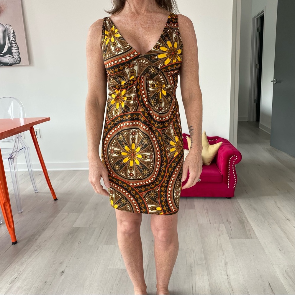 ❤️ Charlotte Russe Sexy Retro Pattern Mini Dress